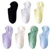 Female Summer Thin Color Point Yarn Invisible Shallow Mouth Does Not Fall with The Boat Socks