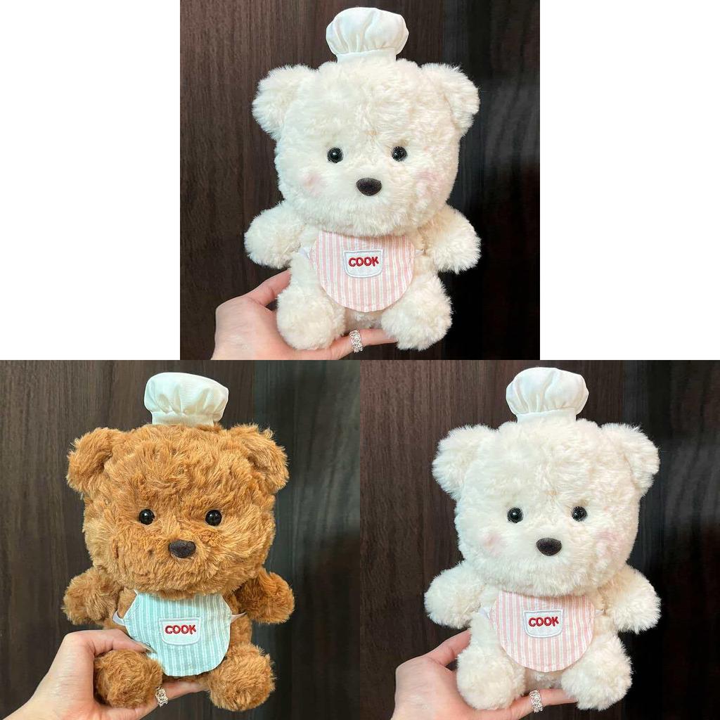 Chef Bear Plush Toy 8inch Wedding Doll With Pp Cotton Filling For Kids And Collectors
