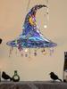 Halloween Ornaments 2d Acrylic Witch Hat Window Ornaments Hangable Stained Glass Pendant for Room Festival Indoor Birthday Tree