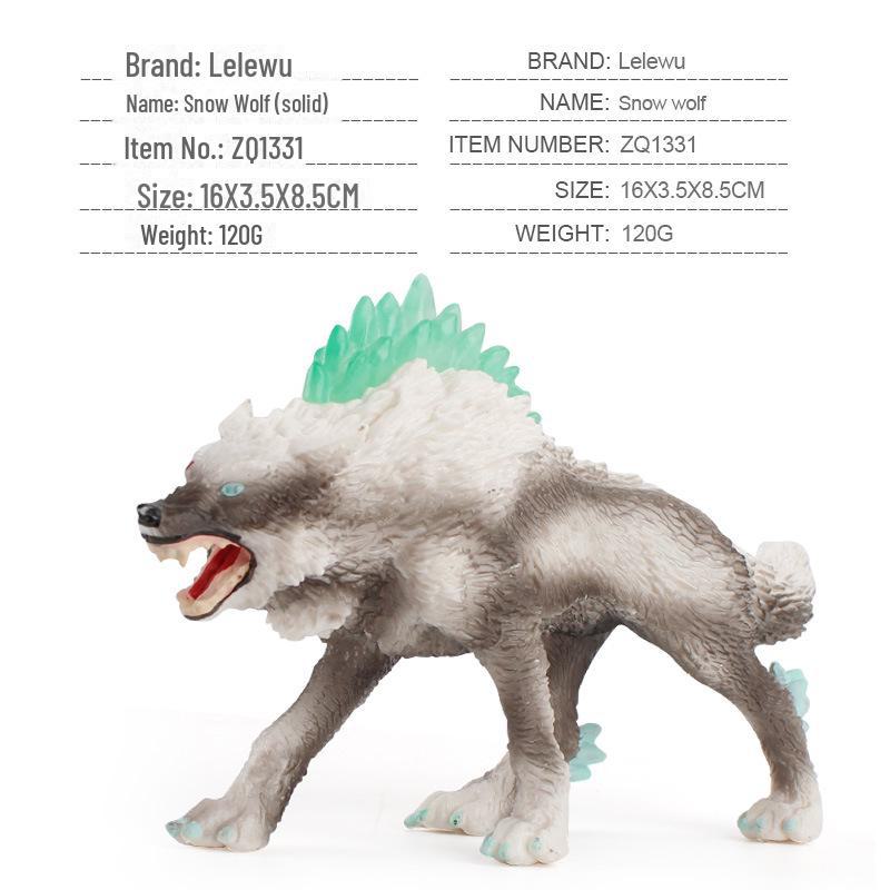 Warcraft Dragon Model Toy: Fire Rock & Stone Dragon, Movable Jaw, Dinosaur Ornament