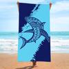 Seaside Beach Towel Microfiber Quick-Drying Double-Sided Digital Printing Beach Towel Non-Stick Sand Sun Protection Large Shawl