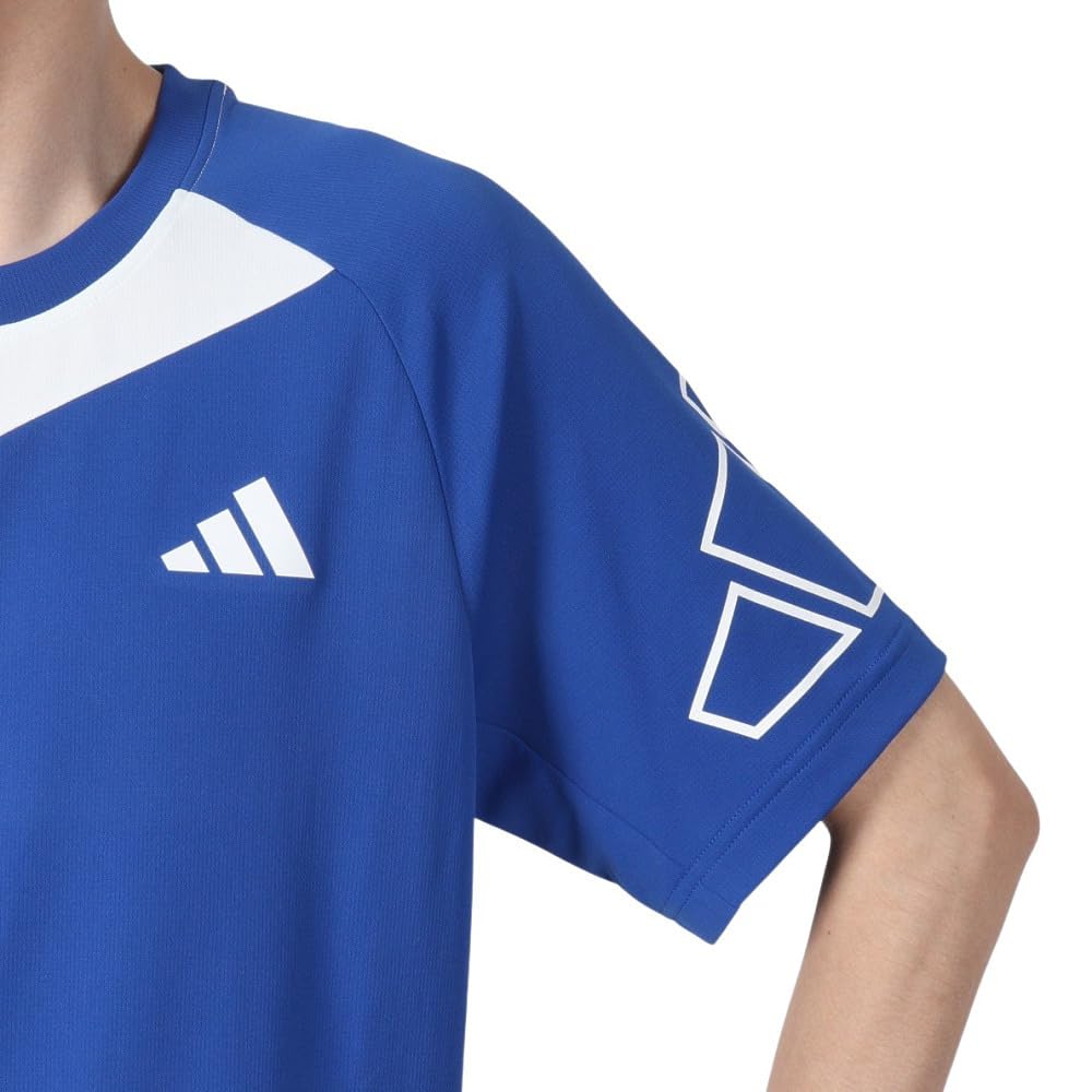 Adidas Performance Sports COOL TRN Short Sleeve T-Shirt with CB Logo, Men's Team Royal Blue (KK7219)