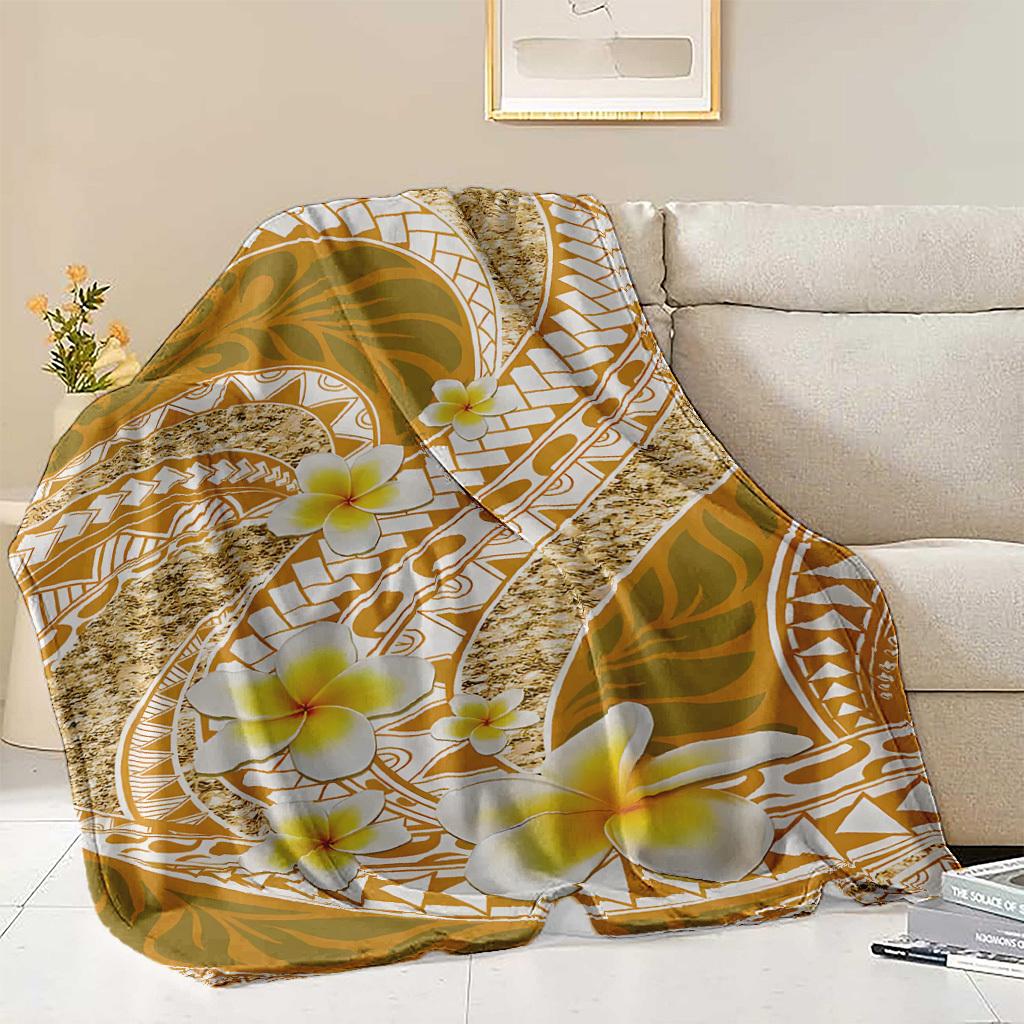 Polynesian Hawaiian Patterns Blanket for Sofa Bed Travel Camping Living Room Office Conditioning Blanket for All Seasons Gifts