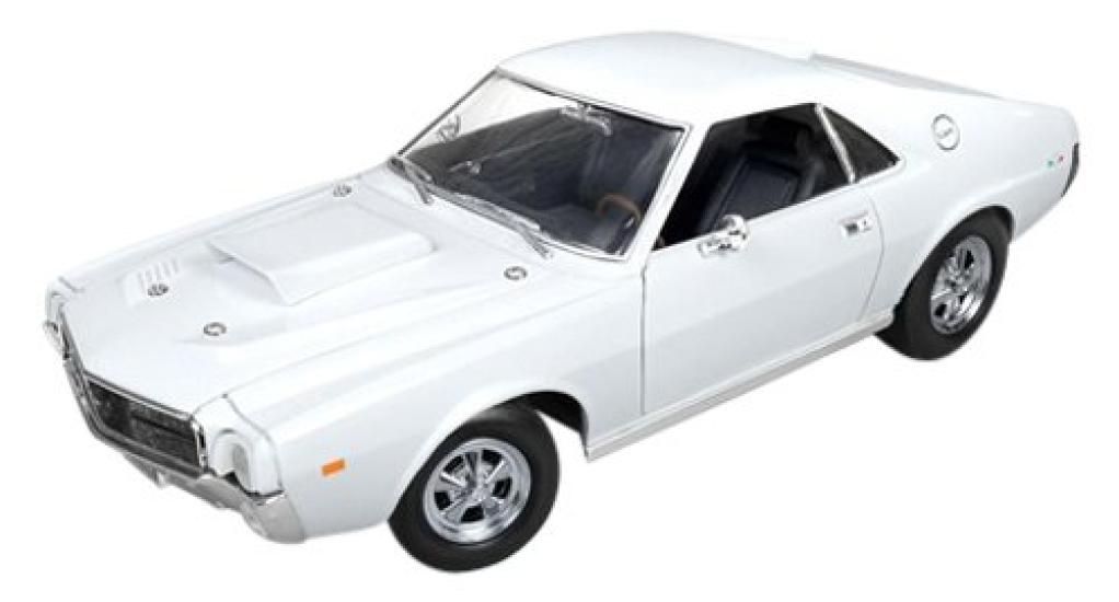 

American Muscle AMC AMX Hurst 1969 Frost White Finished Product 1/18 S/S