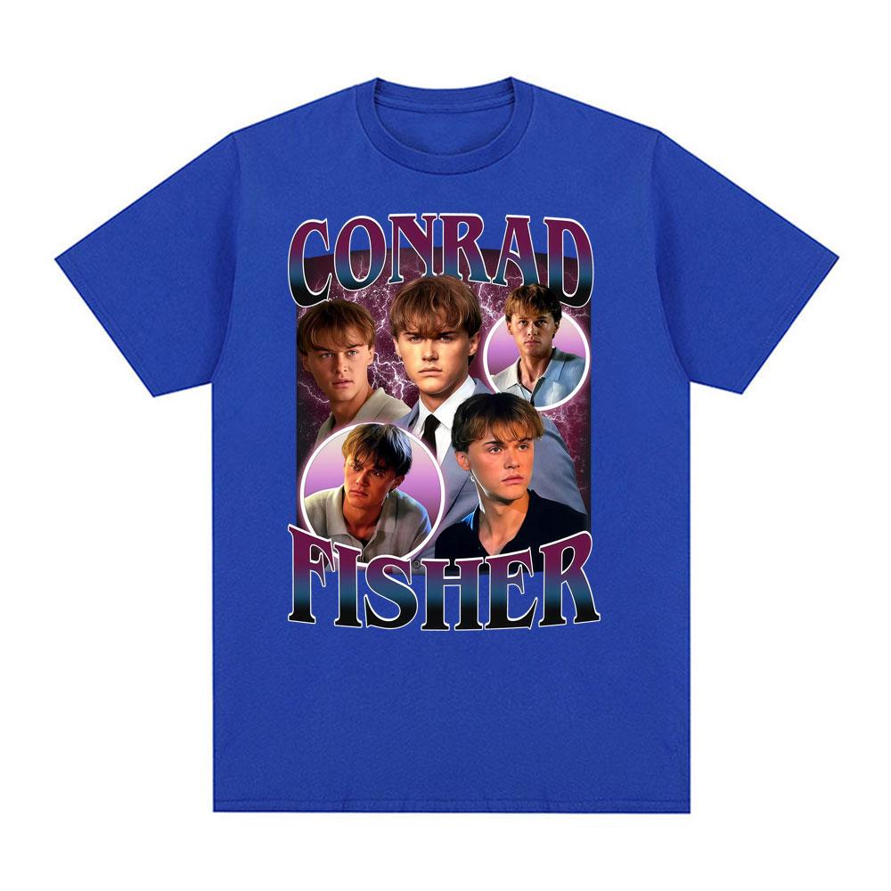 Team Conrad Conrad Fisher Cousins Beach Maglietta Vintage Uomo Donna Moda High Street T-shirt Poliestere Casual Manica Corta T-shirt