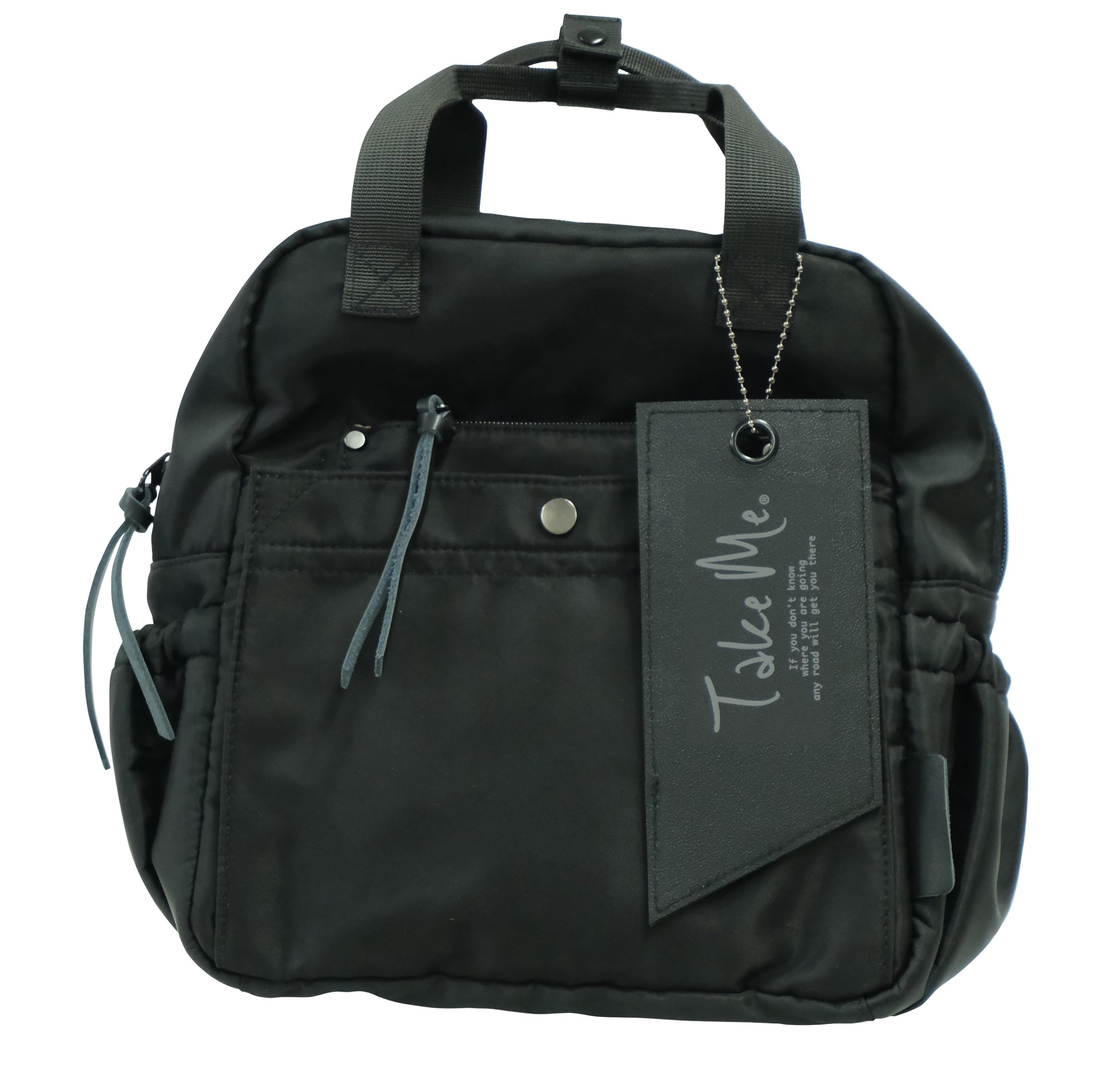 

Nicot Take Me Daypack Cargo MINI 2-Way 572119, многофункциональный рюкзак для женщин, идеально подходит для повседневного использования, поездок на работу или в качестве подарка. (черный)