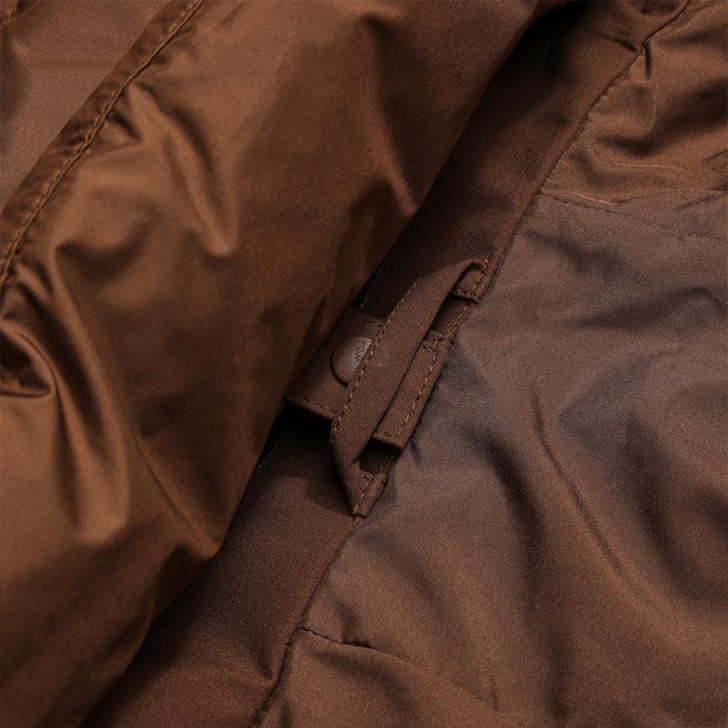 Fila Original Fashion Retro Casual Versatile Soft Comfortable Two-Piece Down Jacket Women Outerwear Magnolia-Brown F11W549913FBN