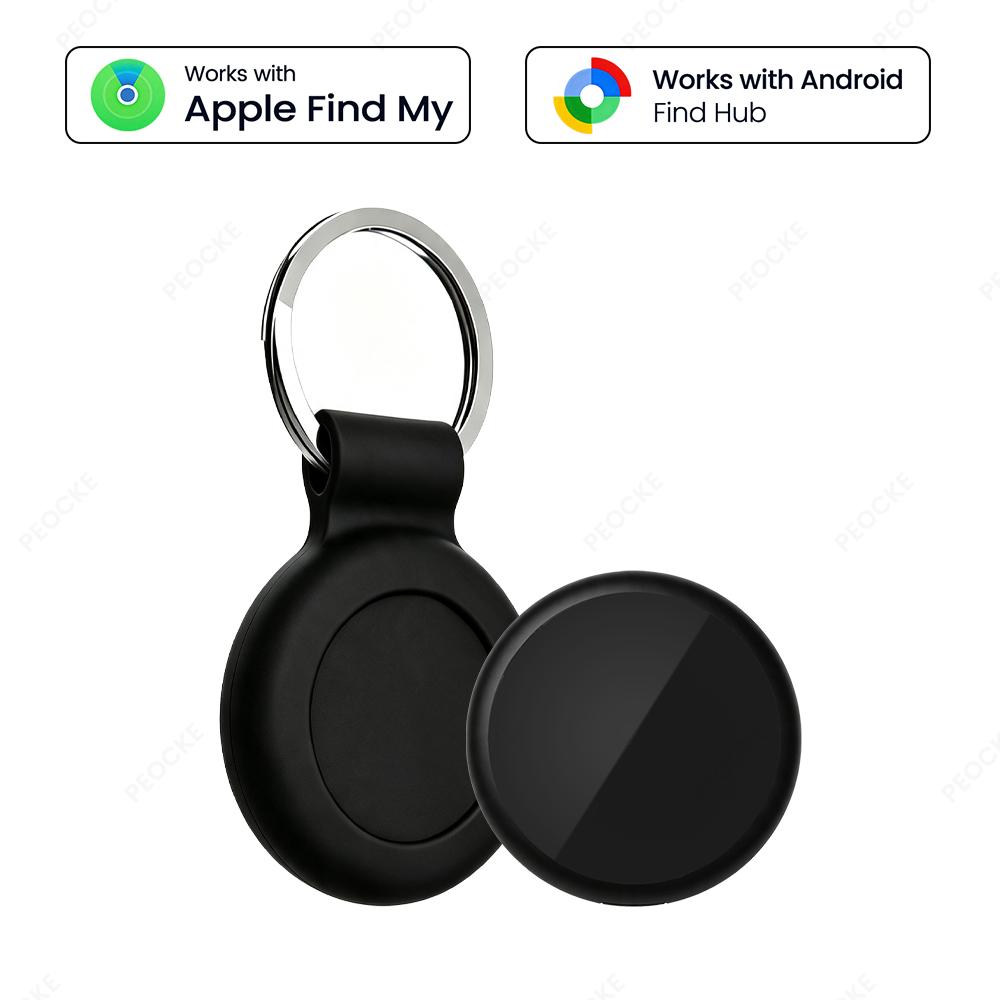 Dual System Smart Location Tag Alternative To AirTag Anti-Lost Bluetooth GPS Tracker Works with Apple Find My Google Find Hub