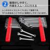 Ateena Wrench Holder, Spanner Holder, Magnetic Tool Holder, Wrench Rack, Magnetic Holder, Tool Storage (Black, 2 Pieces)