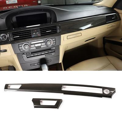 LHD Pro BMW řady 3 E90 2005 - 2012 ABS textura karbonových vláken Interiér Středová konzola Obložení krytu palubní desky