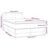 VidaXL Lit à sommier tapissier avec matelas Noir 120x200 cm Tissu - Modèle 3140923