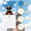 2026 New Year Calendar with Holidays Weekly Hanging Daily Calendars French Bulldog 2026 Calendar Planner for Home Office