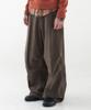 Leondi Wood Pitched Parachute Pants - Brown