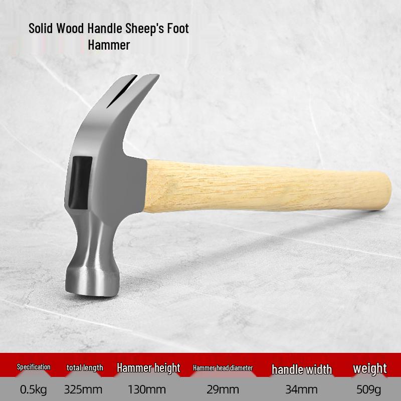 Młotek ciesielski wielofunkcyjny: Kompaktowe Stalowe Narzędzie do Obróbki Drewna i Użytku Domowego