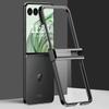 For Motorola Razr 50 Ultra 5G Clear Case Hinge Design Electroplating PC Phone Cover