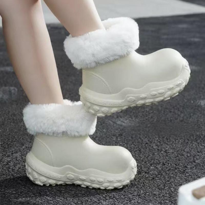 Fashion New Winter Waterproof and Warm Women's Boots Comfortable Lightweight Women's Cotton Boots Fashionable and Versatile Cotton Boots