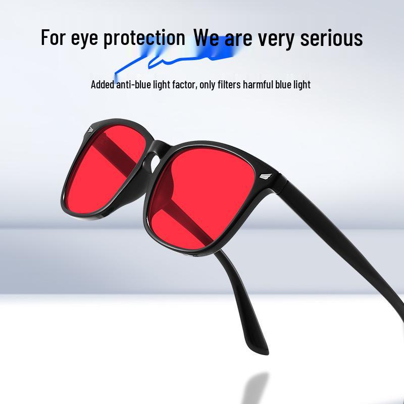 Light-Enhancing Sleep-Aid Glasses: Blue Light Blocking, Reflective Coating, Anti-Blu-Ray, Anti-Radiation, Melatonin Support, TR Frame.