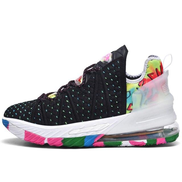 

Новый дизайн унисекс, черные профессиональные баскетбольные кроссовки для мужчин и женщин, модные роскошные высокие кроссовки для стритбола, мужские корзины 37