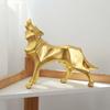 Cartoon Nordic Wolf Desktop Figurine Kawaii Geometry Animal Sculpture Animal Doll Toy  Car