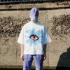 EastRogue Truth Eye Foaming Print Washed Out Vintage Short Sleeve T-shirt