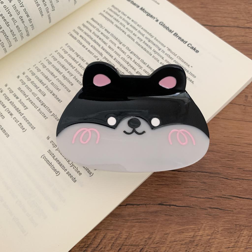 1pc New style acetic acid small fresh sweet corgi small stupid bear grab clip cute girl hair grab shark clip hair accessories