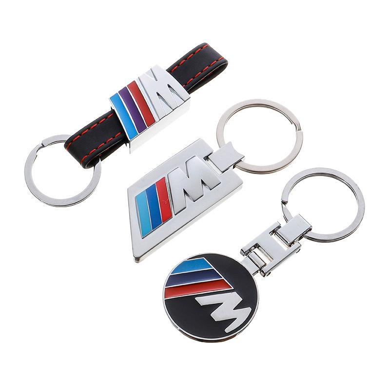 For BMW 1 2 3 4 5 6 7 Series X1 X3 X4 X5 X6 X7 87 F20 E36 E46 E90 E39 F10 F16 Car Metal Leather Key Ring Decoration Accessories