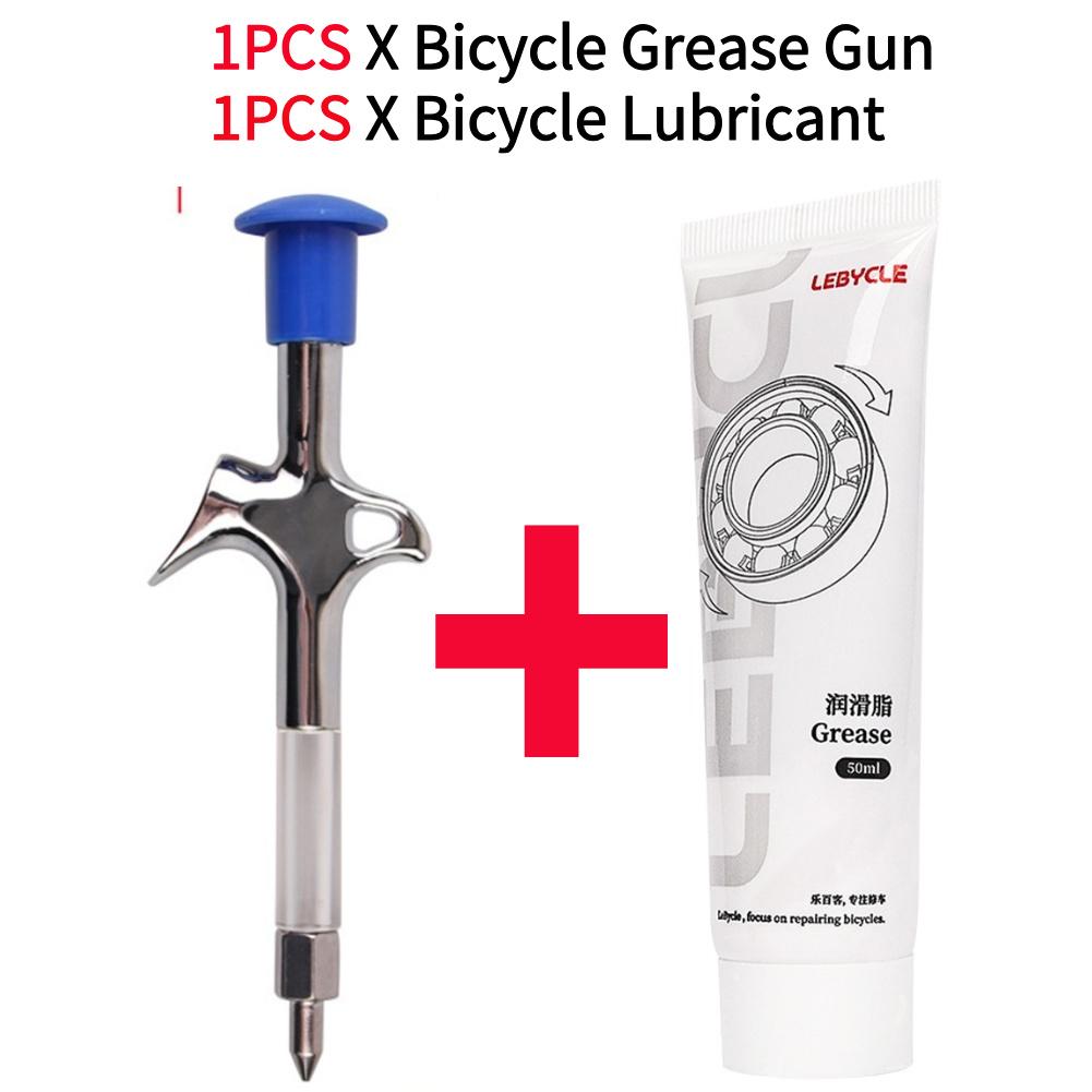 1-5Pcs Bicycle Grease Lubricant Bicycle Aluminum Grease Gun Bicycle Oil Lubricant Bike Ball Bearing Lubricant Grease Syringes