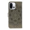 For OnePlus 13T 5G Case Rhinestone Decor PU Leather Mandala Imprinted Design Phone Cover with Wrist Strap