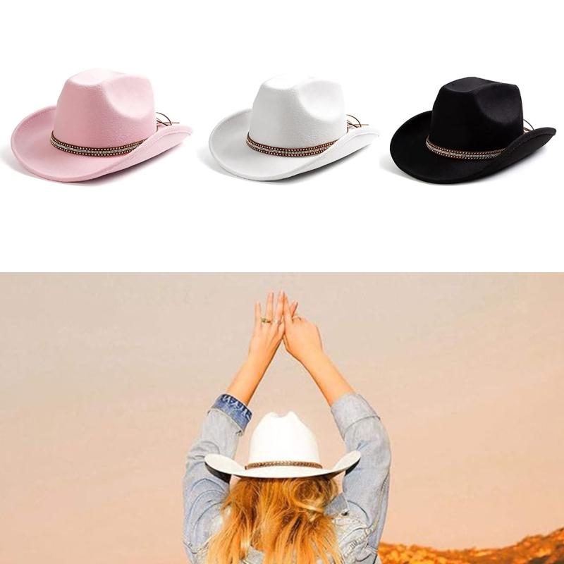 Cowboy Hat Casual Knight Hat Disco Prom Props for Bachelorette Party