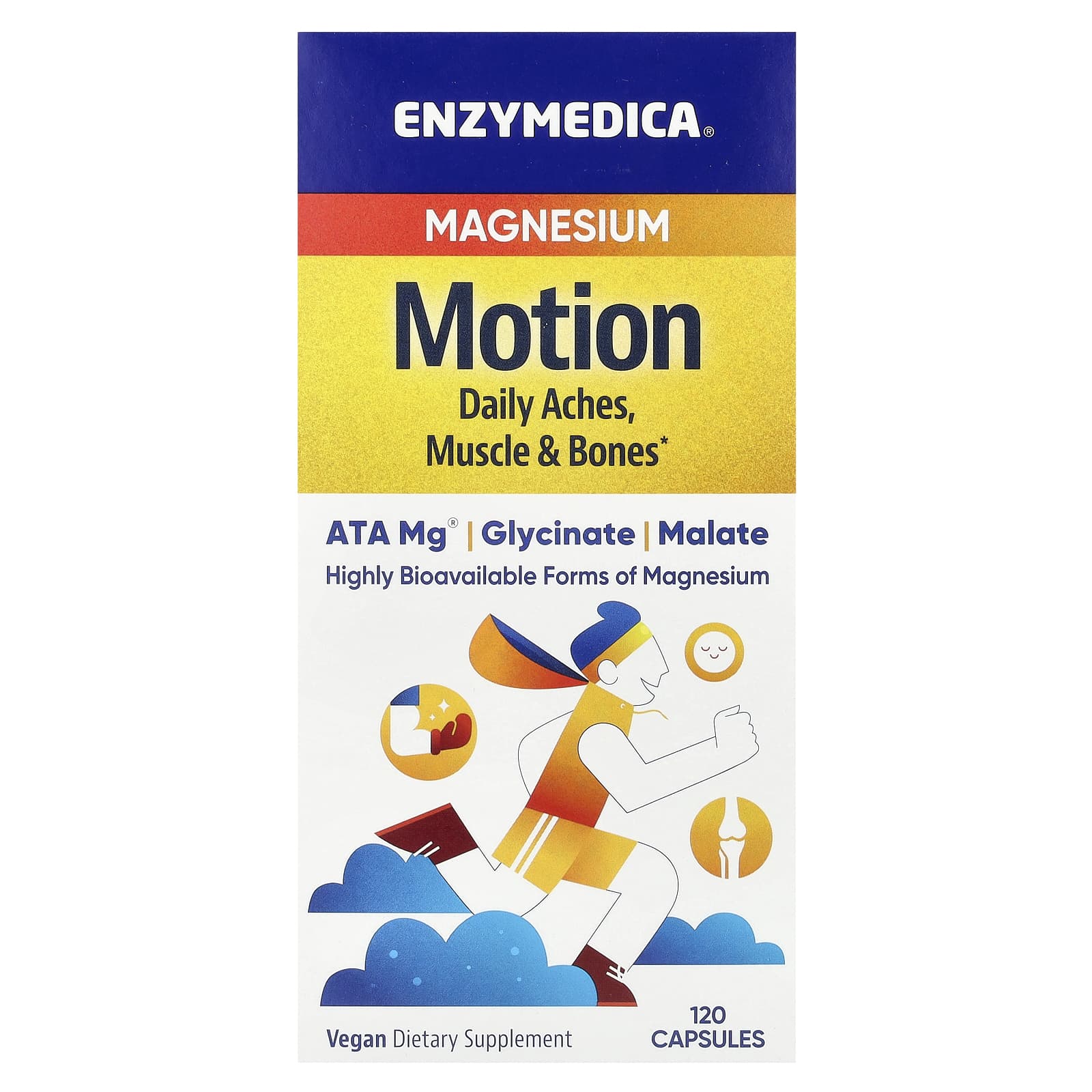 

Enzymedica, Magnesium Motion, 120 Capsules