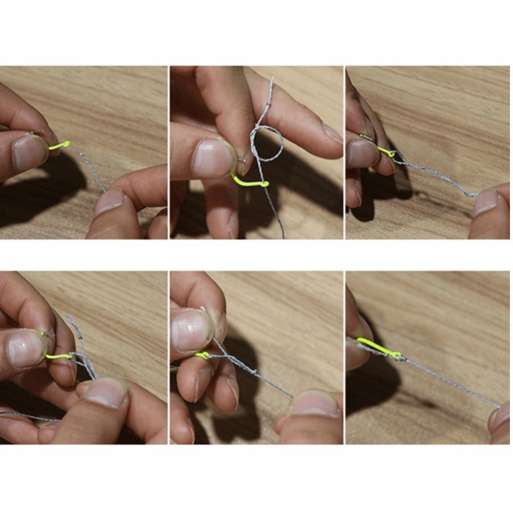 100PCS Fluorescent Green Octopus Fishing Hooks Fishing Accessories  Catfish Bass Tuna Walleye Trout 5#