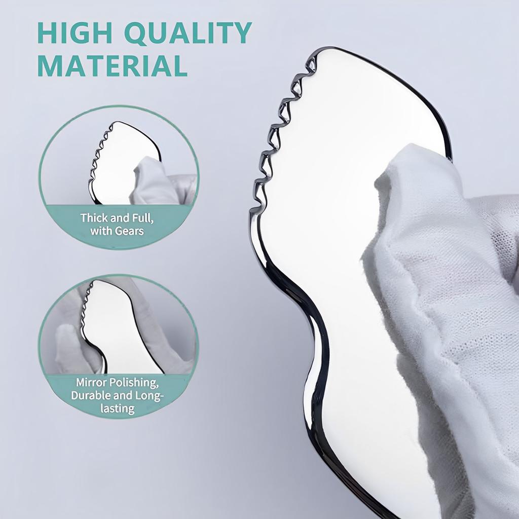 Stainless Steel Guasha Beauty Tool Practical Face Body Beauty Relaxing Scraping Board for Women Stress Relief Beauty Tools