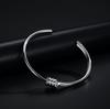 New Style Minimalist Silver Bracelet Female Personality Open Love True Bracelet Birthday Gift
