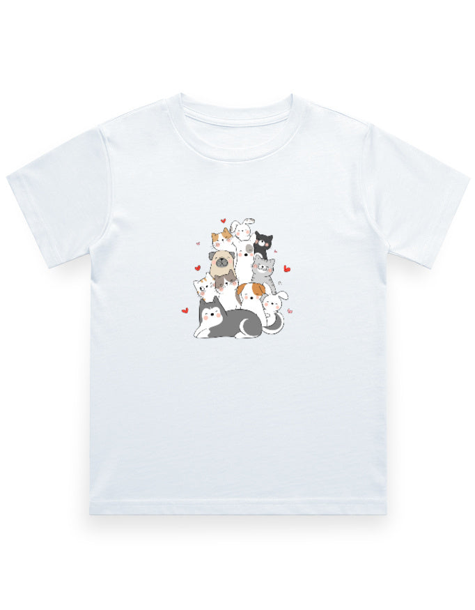 Round Neck Children s T-shirt (Boys) - Cuddle Crew (10 Colours) - White - 0-12M 160