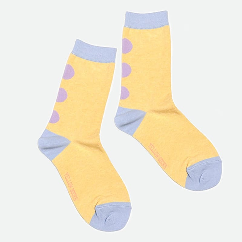YELLOWSOCKS BACK LINE DOT YELLOW