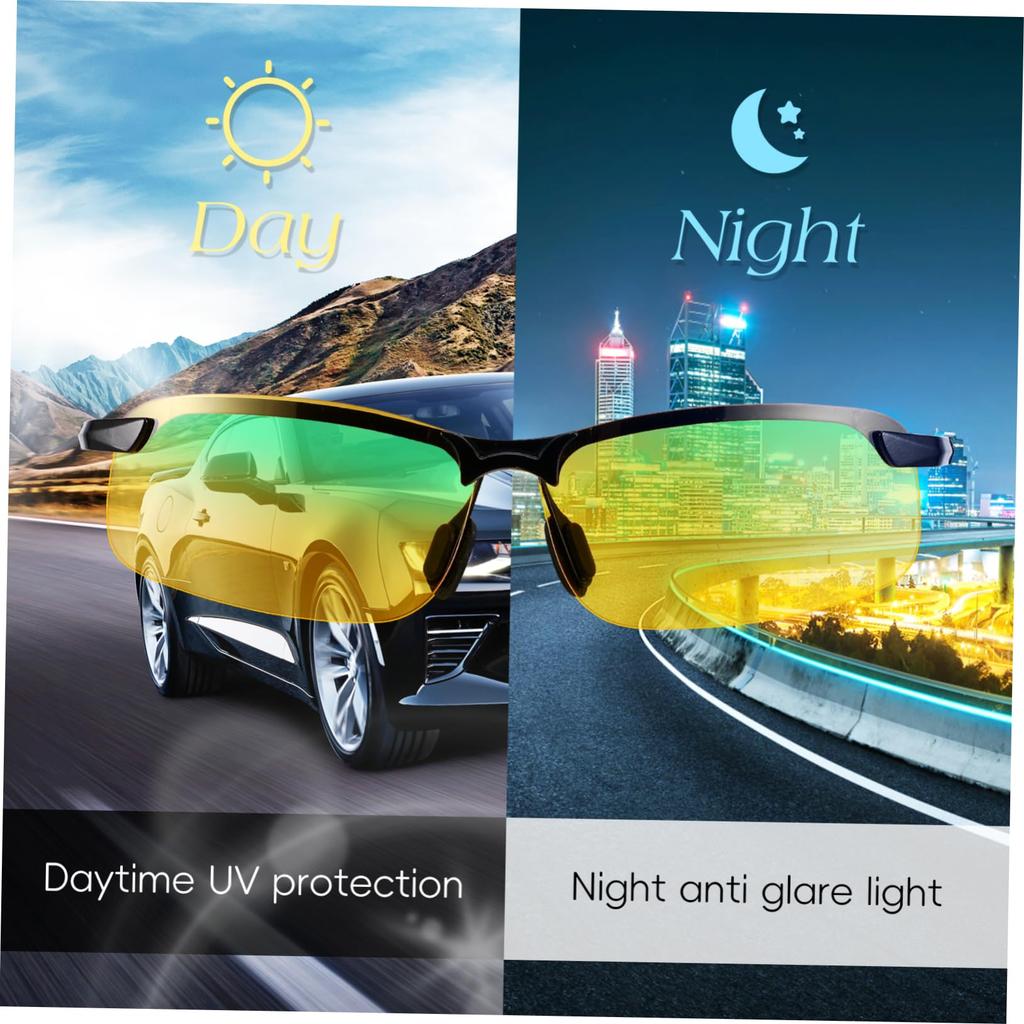 LIGIGWASH Night Glasses with Anti-Glare Function, For Cars, Glare and Vision