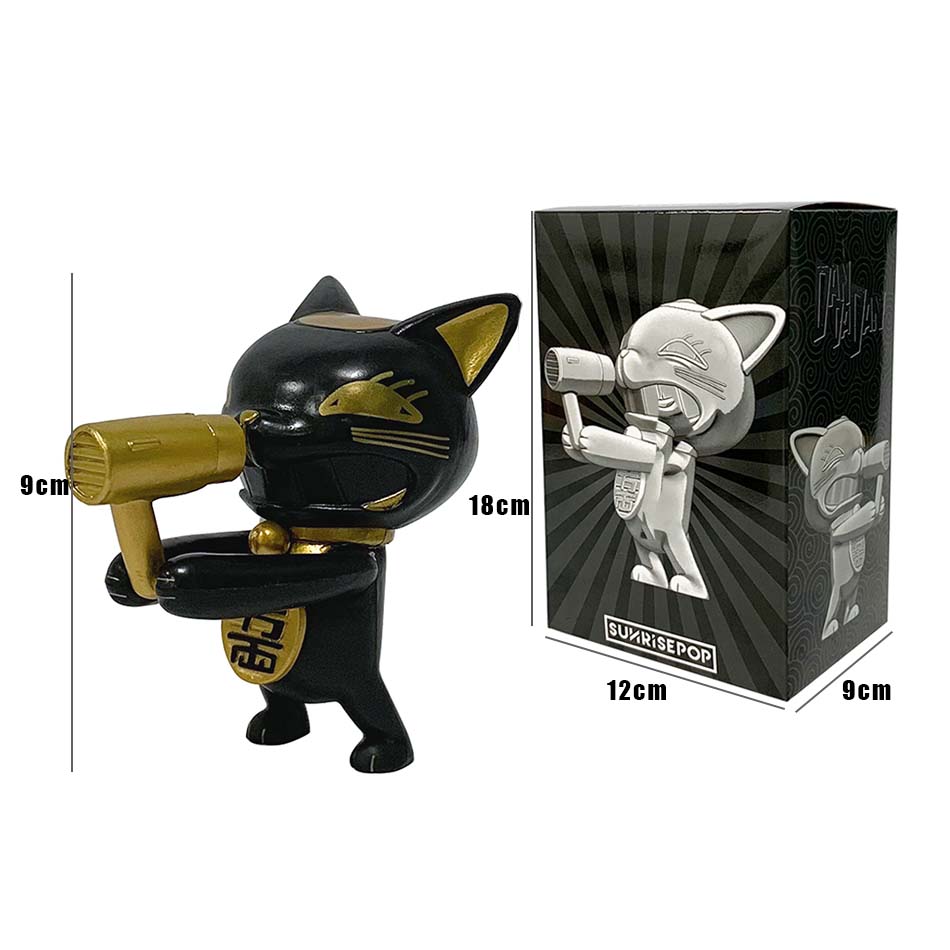 Novo em Estoque Figura de Anime Dandadan Turbo Bachan 9cm de Altura Alta Velocidade Nana Gato da Sorte Secador de Cabelo Boneca Fofa Figura de Ação Brinquedo Personalizado Presente