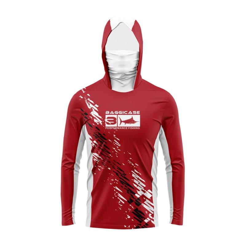 BAGGICASE Angelbekleidung Outdoor Sportbekleidung Mit Kapuze Maske Sonnenschutz Schnelltrocknend Atmungsaktiv
