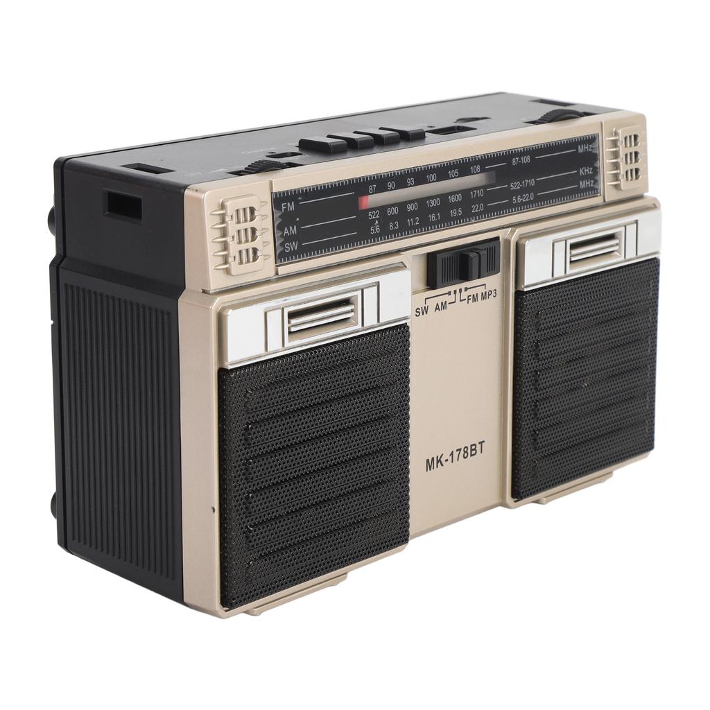 Radio portabil AM FM SW cu difuzor Bluetooth, reîncărcabil, cu bandă completă, radio portabil pentru acasă