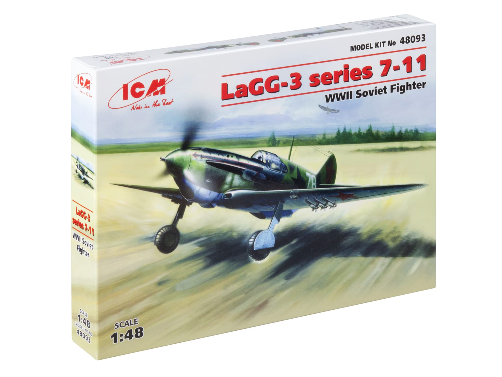 

ICM Scale World War II Soviet Series Plastic Model Kit 48093 1/48 LaGG-3 7-11