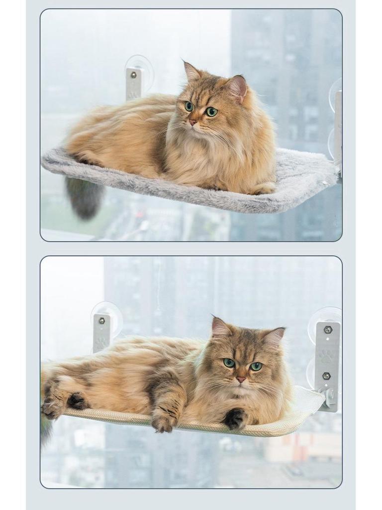 Four Seasons Foldable Cat Hammock: Window Suction Cup Floating Bed