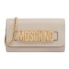 Embellished Logo Chain Strap Leather Crossbody Bag Women Bags Ivory A813580243006