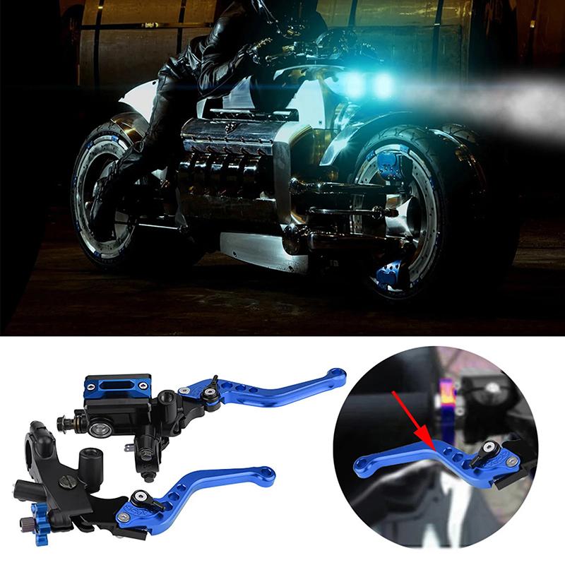 1 Pair 7/8"(22Mm) Universal Motorcycle Brake Master Cylinder Reservoir Levers Master Cylinder Levers Moto Accessories
