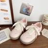 2025 Spring Chic Women's German Double Mesh Sneakers: Ugly-Cute Korean Style Breathable White Sport Shoes