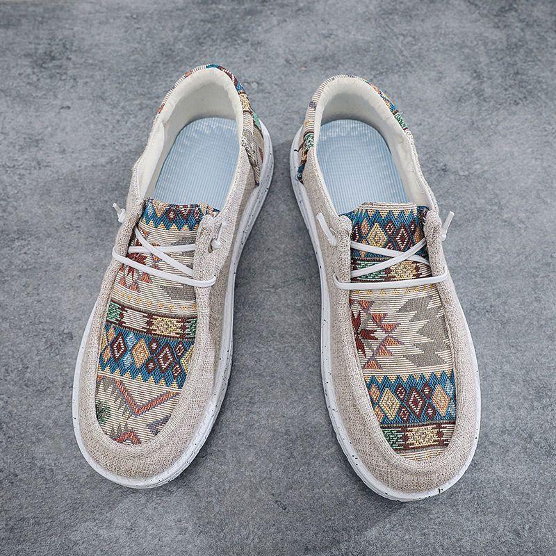 Sneakers Print Atmungsaktiv Runde Zehenpartie Rutschfest Herrenschuh Neu Im Angebot Alltagstauglich Elegant Vulkanisiert Günstig Abverkauf Freizeitschuhe für Herren