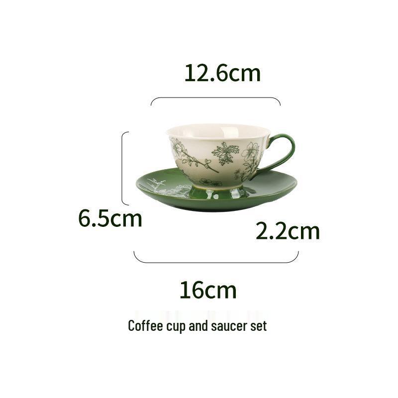 

Shunxiang Vintage Teaware Set: Retro Cups & Saucers, Teapot, Perfect for Afternoon Tea & Coffee, in a Gift Box 220-1300ml (with colored box)