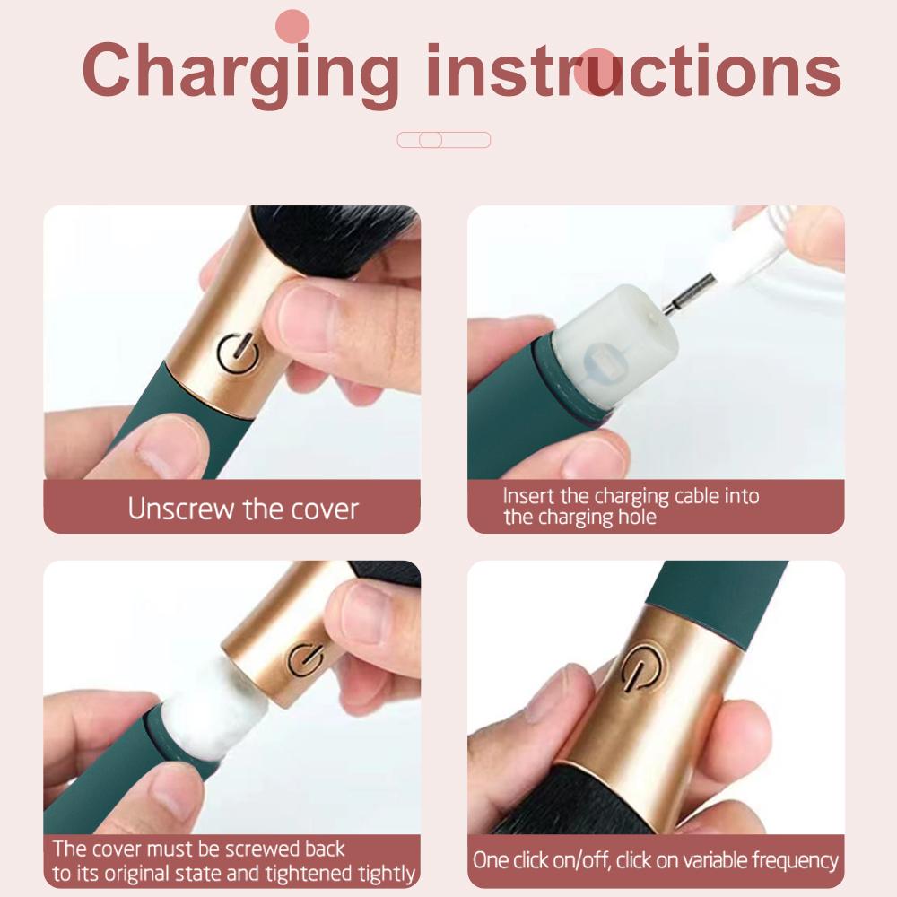 Makeup Brush Vibrator for Women G-Spot Nipple Clitoral Vibrators Anal Orgasm massager Dildo AV Magic Massage Adult Sex Toys