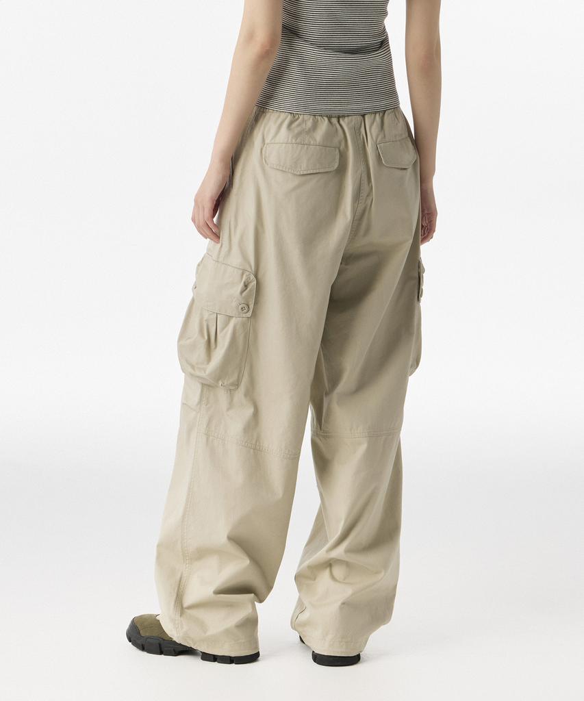 MUSINSA STANDARD WOMAN Women'S Cotton Parachute Cargo Pants [Light Beige]