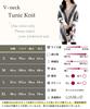 Man Knit Mini Long Loose Everyday Room High School Body Pregnant Tunic Gray [Nie Bai] Tunic, Autumn/Winter, V-neck Sweater, Top, Cute, Stylish, Warm,
