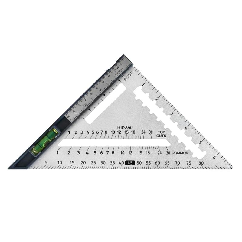 Multipurpose Triangle Ruler Double Sided for Angle/Depth/Cylinder High Precision Aluminum Alloy Triangle Ruler Tool